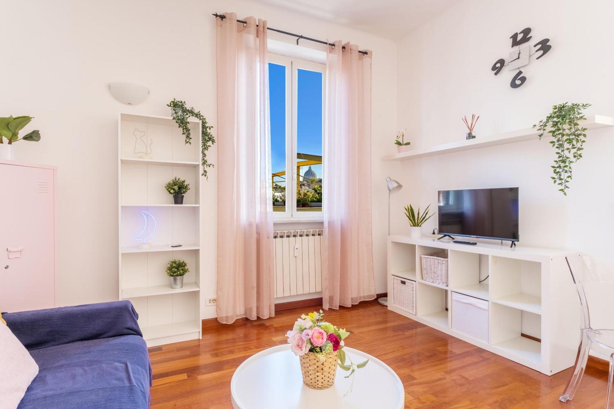 Welcome Dhome - Cozy Penthouse With St. Peter View 로마 외부 사진