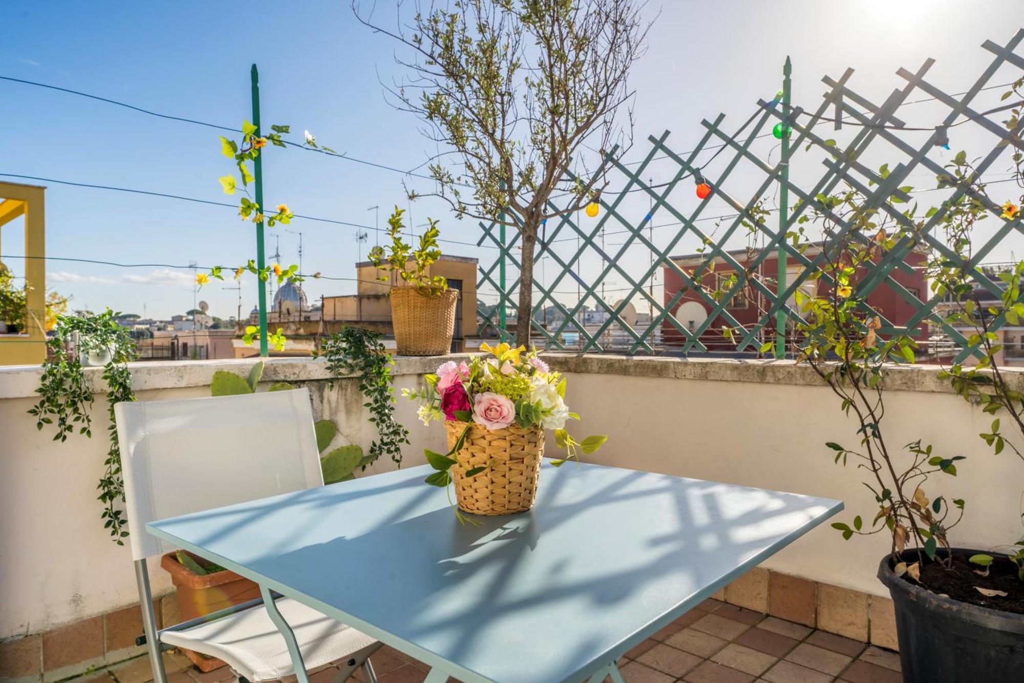 Welcome Dhome - Cozy Penthouse With St. Peter View 로마 외부 사진